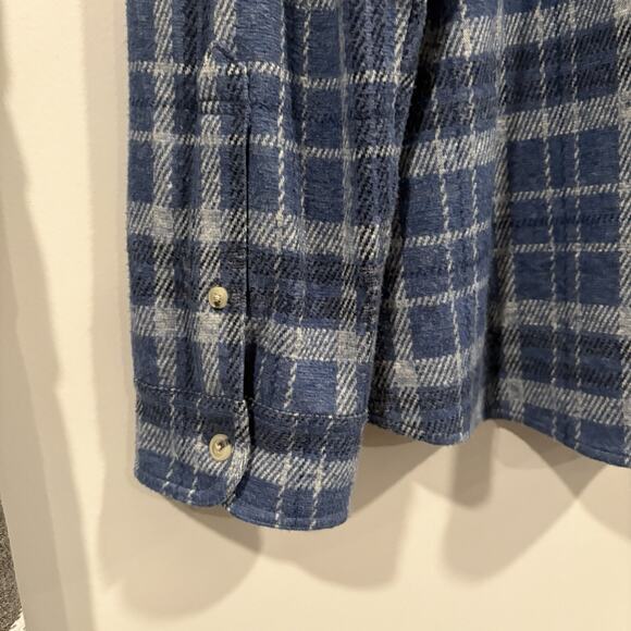 Faherty Legend Sweater Shirt Mens 2XL XXL Blue Button Up Long Sleeve Flannel - Picture 5 of 14